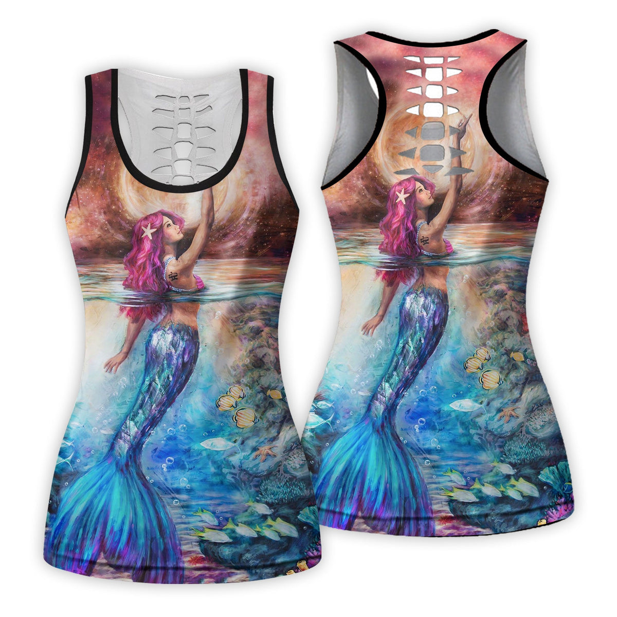 mermaid-beautiful-love-sea-hollow-tank-top