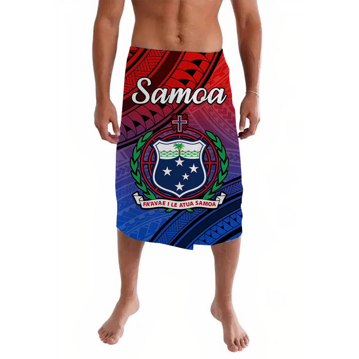 Samoa Lavalava Style Gradient Sporty Original LT13 - Wonder Print Shop