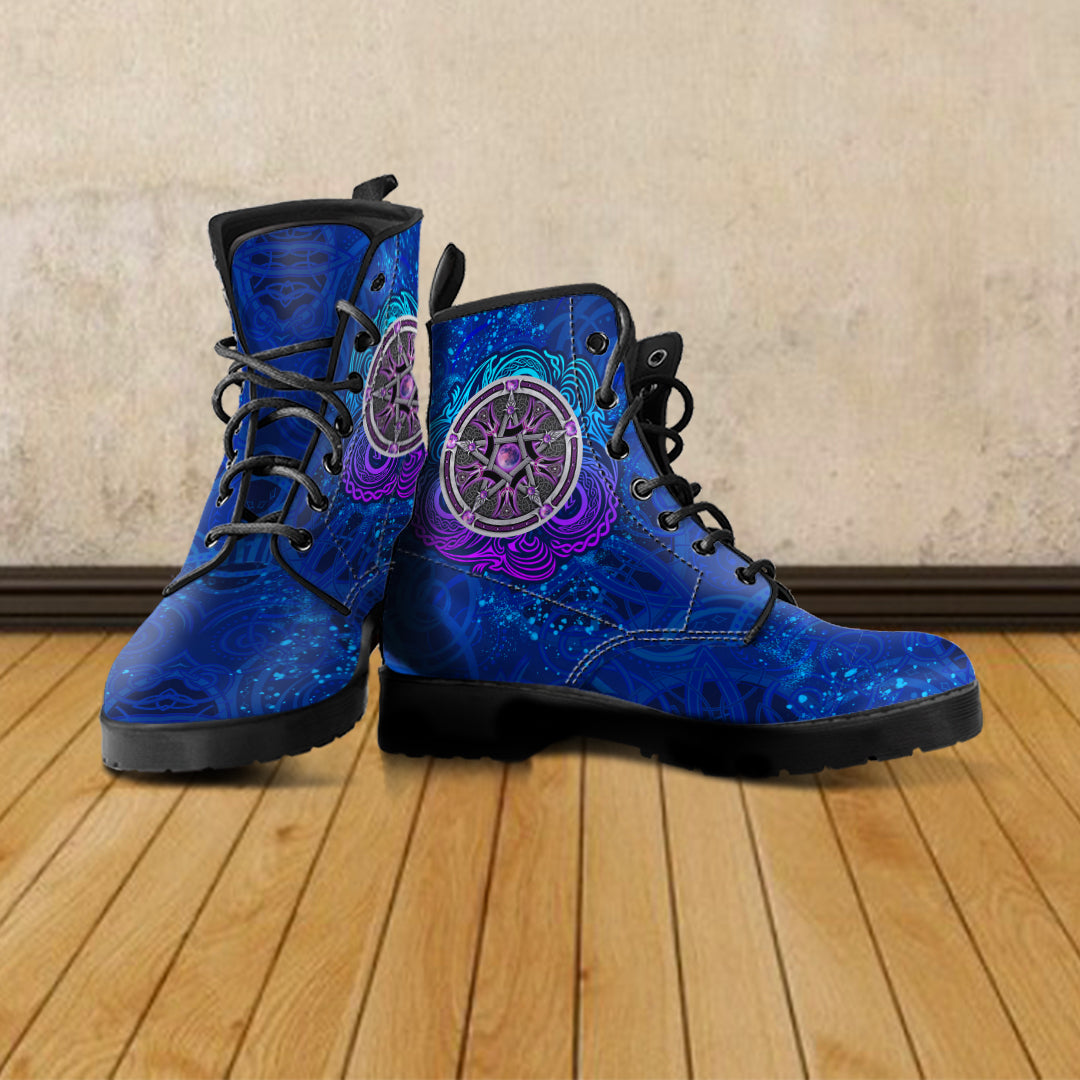 celtic-pentagram-with-triskele-leather-boots