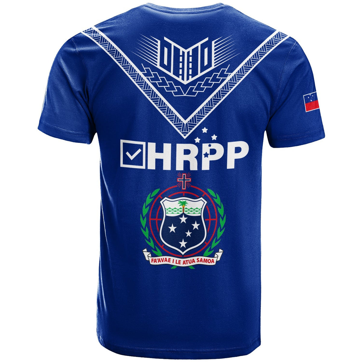 HRPP Samoa T Shirt Samoan Tribal LT12 - Wonder Print Shop