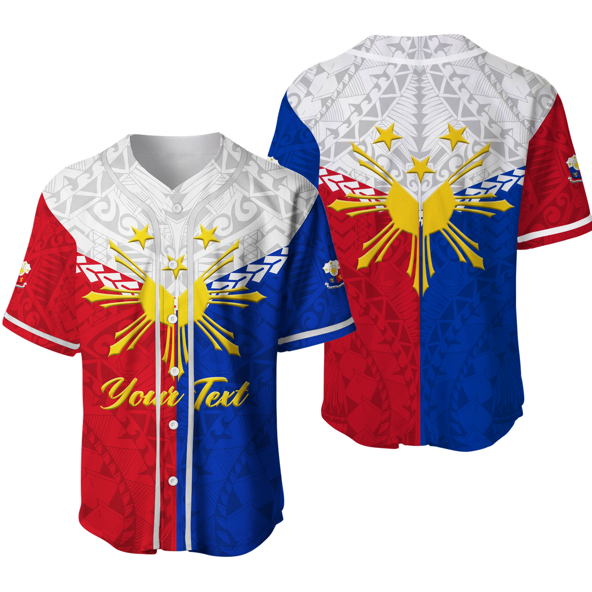 (Custom Personalised) The Philippines Legend Baseball Jersey LT12 - Wonder Print Shop