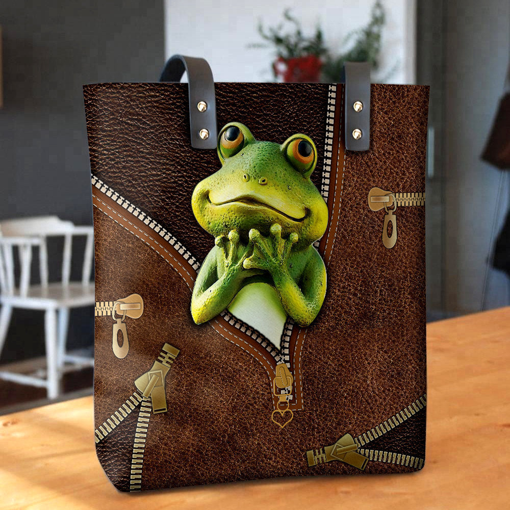 frog-so-cute-in-my-bag-leather-hand-bag