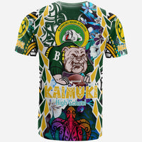 Custom Hawaii T Shirt Kaimuki High School Bulldogs With Hawaiian Sea Turtle and Tribal Patterns LT10 - Wonder Print Shop