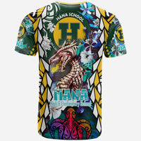 Custom Hawaii T Shirt Hana High and intermediate School Fire Dragon Polynesian Culture Pride LT10 - Wonder Print Shop