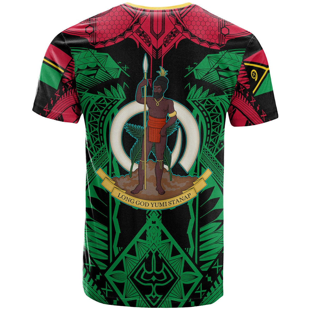 Vanuatu T Shirt Custom Vanuatu "Long God yumi stanap" Polynesian Pride T Shirt LT10 - Wonder Print Shop
