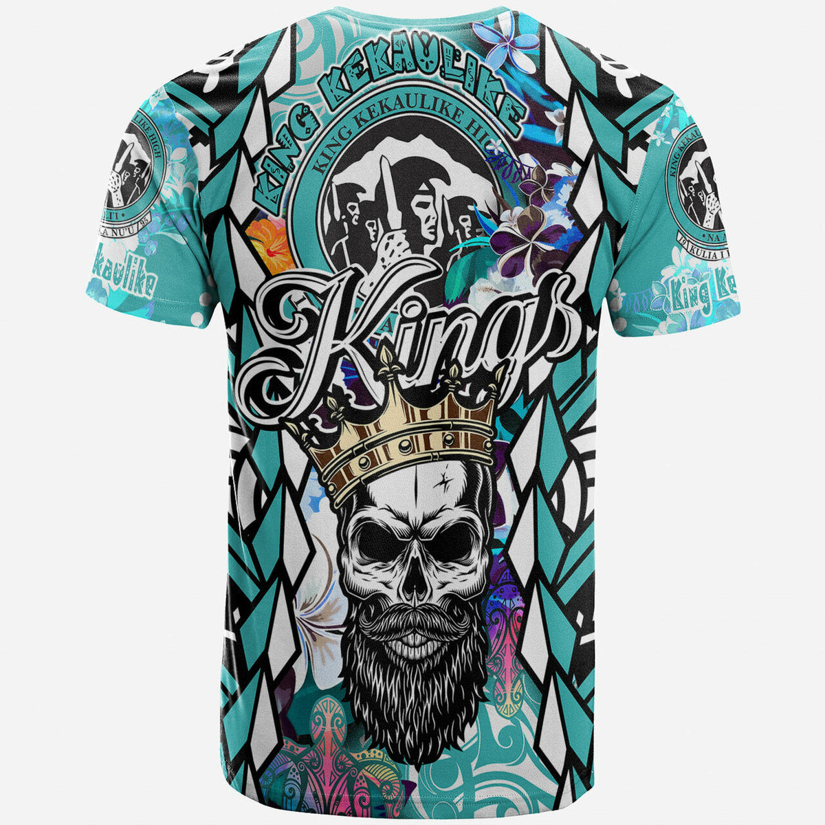 Custom Hawaii T Shirt King Kekaulike High School The Kings Of Maui Tribal Patterns LT10 - Wonder Print Shop