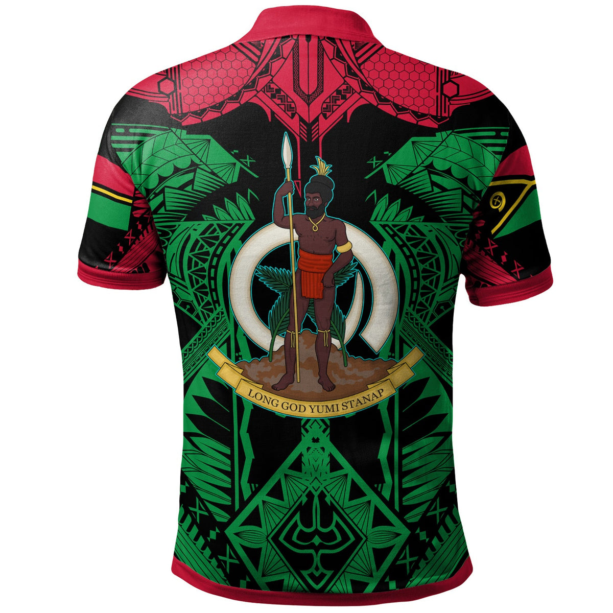 Vanuatu Polo Shirt Custom Vanuatu "Long God yumi stanap" Polynesian Pride Polo Shirt LT10 - Wonder Print Shop