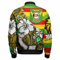 Hawaii Nanakuli High & intermediate School Polynesian Patronage Bomber Jacket - The Golden Hawk Bloods in My Veins LT10 - Wonder Print Shop