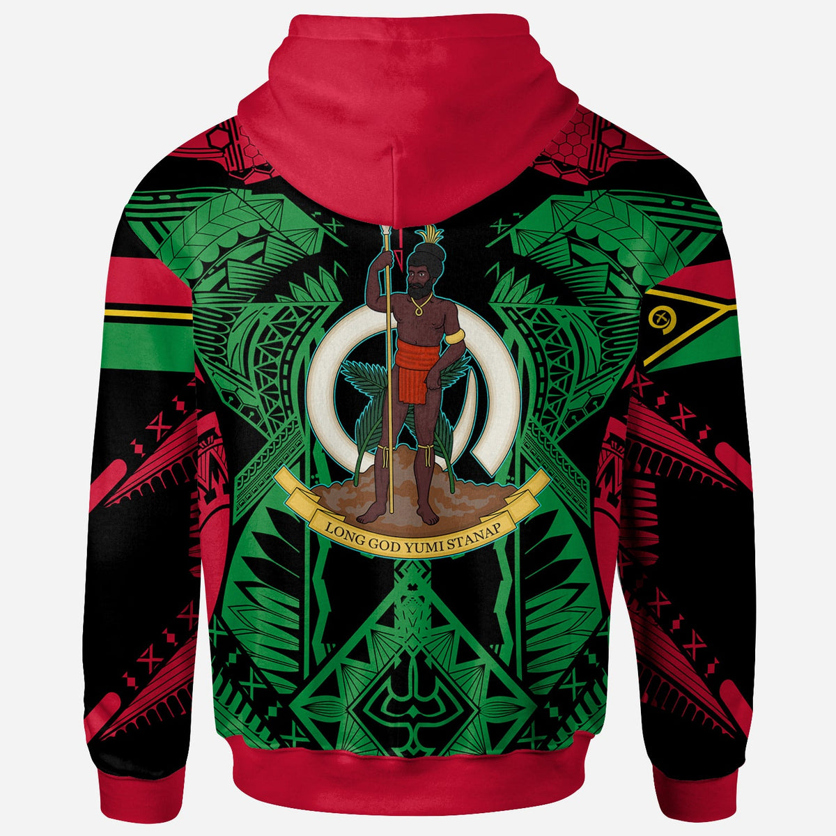 Vanuatu Hoodie Vanuatu "Long God yumi stanap" Polynesian Pride Hoodie LT10 - Wonder Print Shop