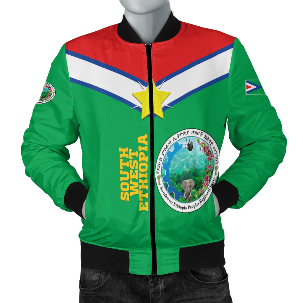 South West Ethiopia Pride Bomber Jacket LT12 - Wonder Print Shop