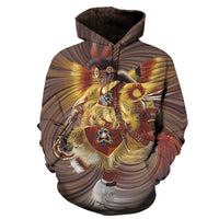 Powwow Dancers Native American Hoodie LT10 - Wonder Print Shop
