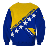 Bosnia and Herzegovina Pride Sweatshirt LT12 - Wonder Print Shop