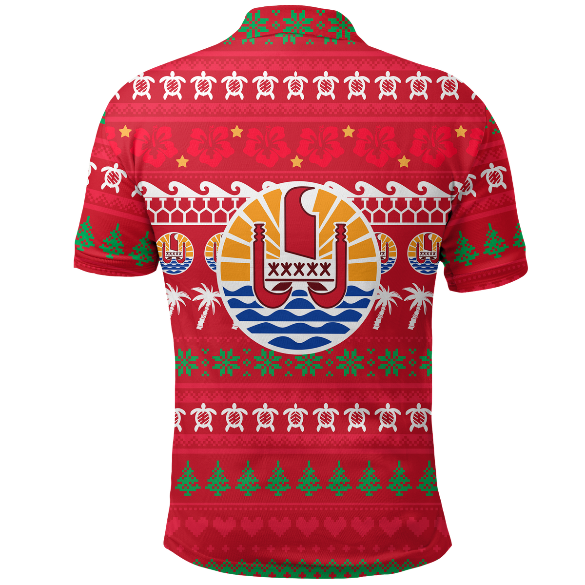Tahiti Polo Shirt Christmas Ugly Christmas LT12 - Wonder Print Shop