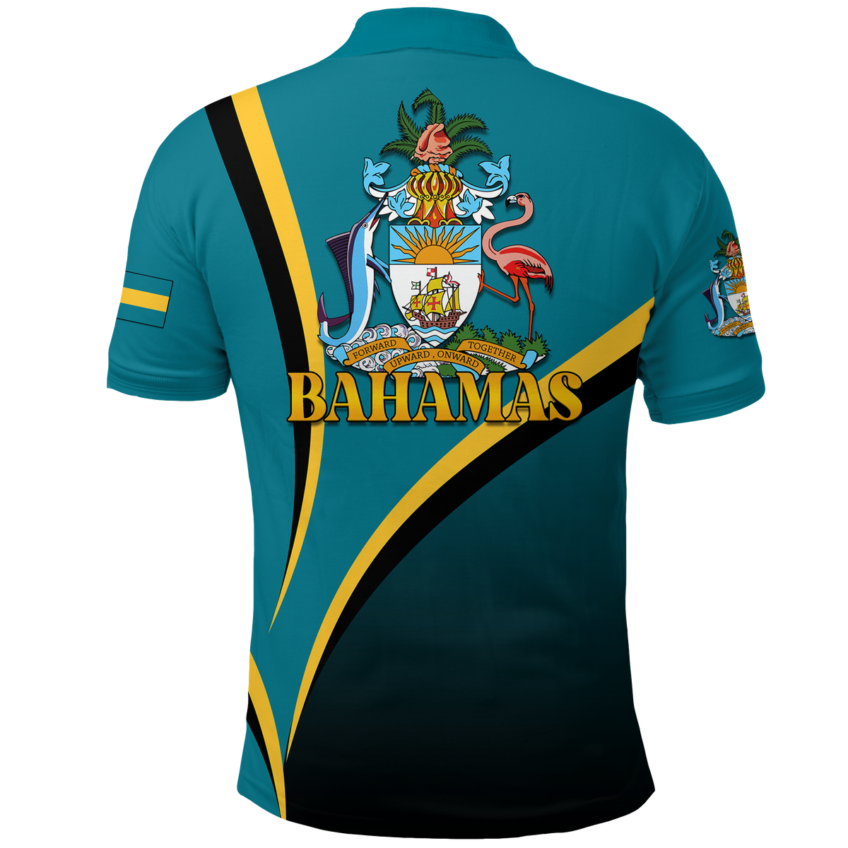 The Bahamas 49th Anniversary Independence Day Blue Marlin Polo Shirt LT12 - Wonder Print Shop
