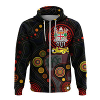 Fiji With Aboriginal Zip up Hoodie LT20 - Wonder Print Shop