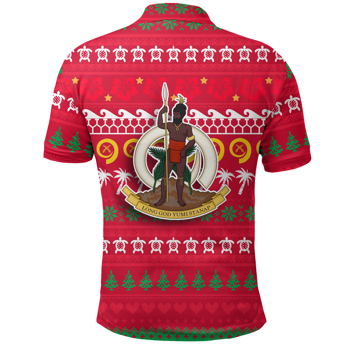 Vanuatu Polo Shirt Christmas Ugly Christmas LT12 - Wonder Print Shop