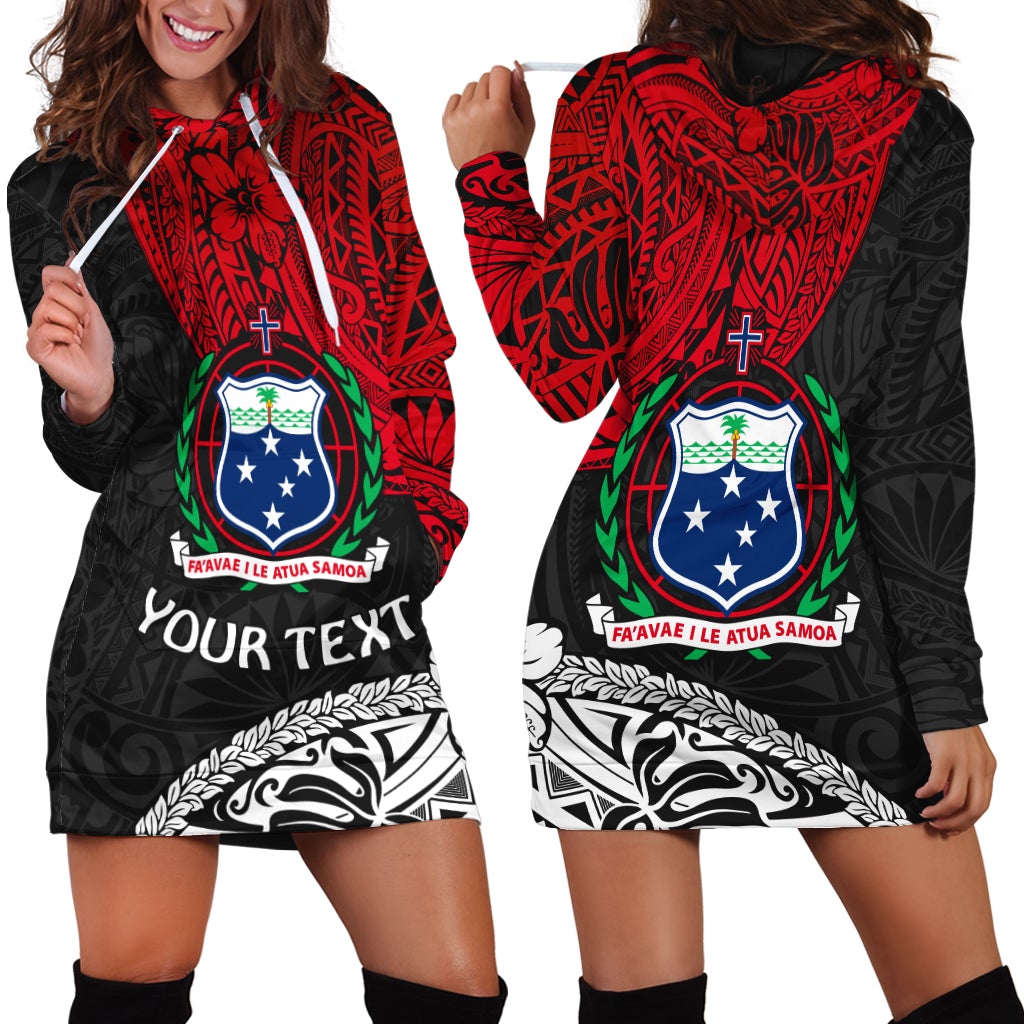 (Custom Personalised ) Samoa Hoodie Dress Beloved Samoan Mix Polynesian Pattern LT13 - Wonder Print Shop