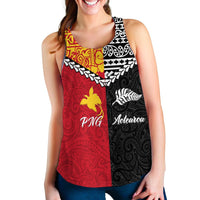 Papua New Guinea Combine New Zealand Maori Aotearoa Heritage Women Tank Top LT12 - Wonder Print Shop