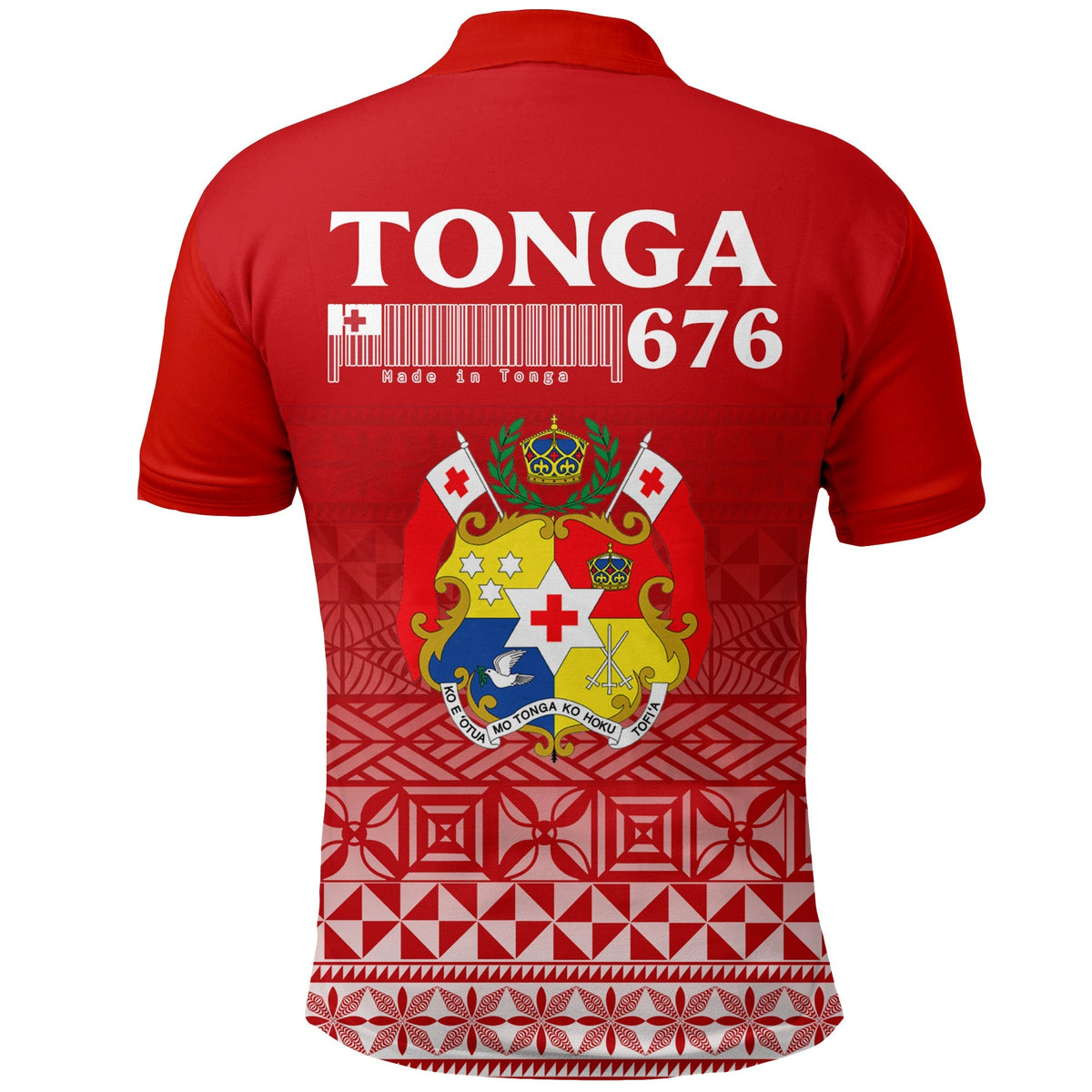 Tonga 676 Polo Shirt Tongan Pattern LT12 - Wonder Print Shop