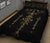 Viking Helm of Awe Gold Art Sherpa Quilt Bed Set LT12 - Wonder Print Shop