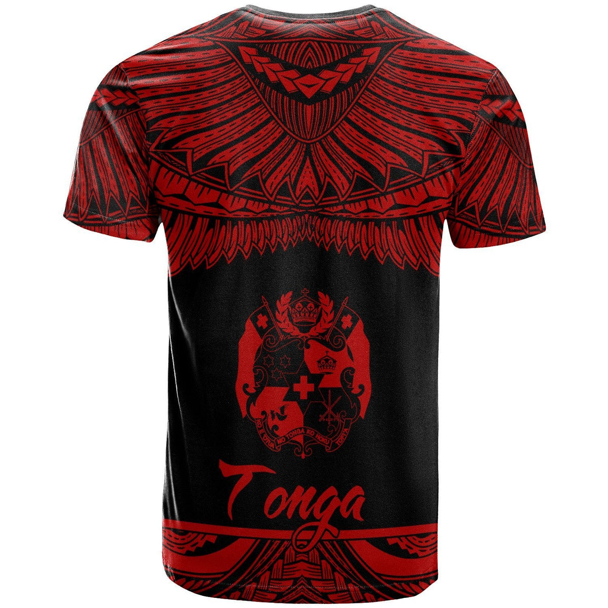Tonga Polynesian T Shirt Tongan Pride Red Version - Wonder Print Shop