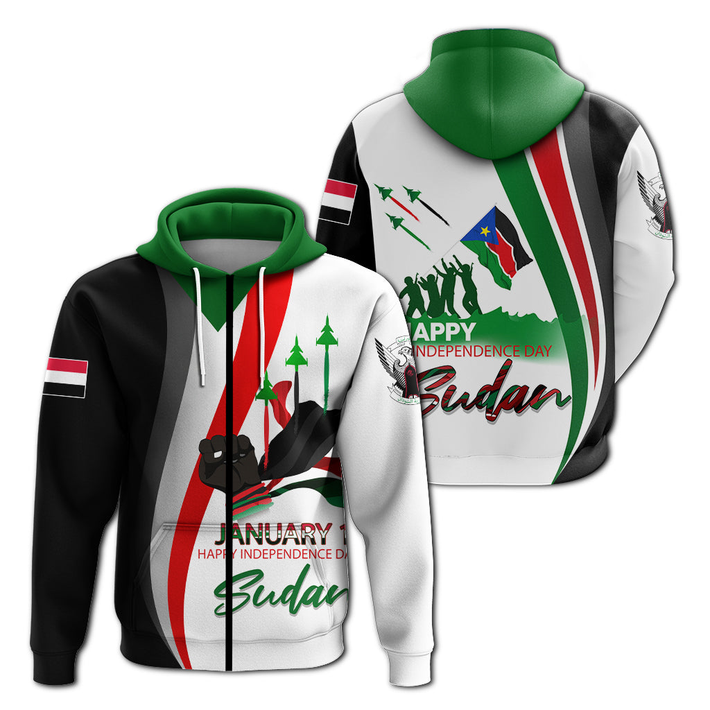 Sudan Happy Independence Day Hoodie - LT2 - Wonder Print Shop