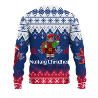 Scotland Celtic Christmas Nollaig Chridheil Ugly Pattern Sweatshirt - LT12 - Wonder Print Shop