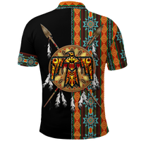 Native American Cherokee Thunderbird Heritage Polo Shirt LT12 - Wonder Print Shop