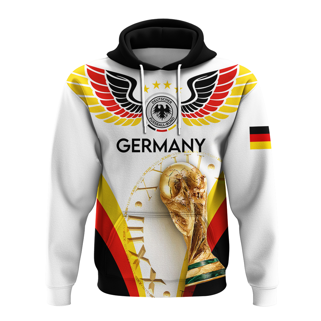 Custom Germany Football 2022 Hoodie LT2 - Wonder Print Shop