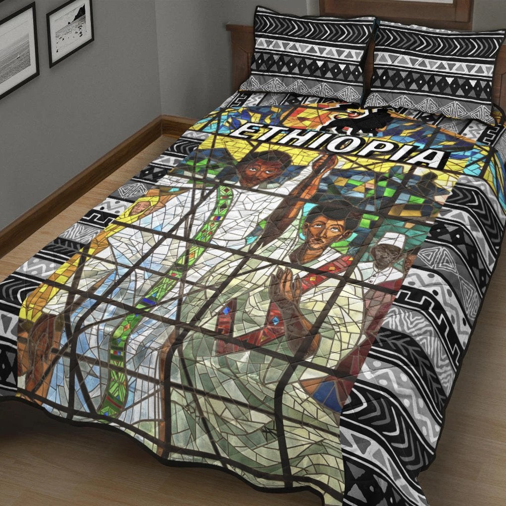 African Ethiopia Orthodox Quilt Bed Set - The Total Liberation Of Africa LT20 - Wonder Print Shop