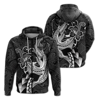 Polynesian Shark Tattoo Hawaii Tribal Hoodie LT12 - Wonder Print Shop