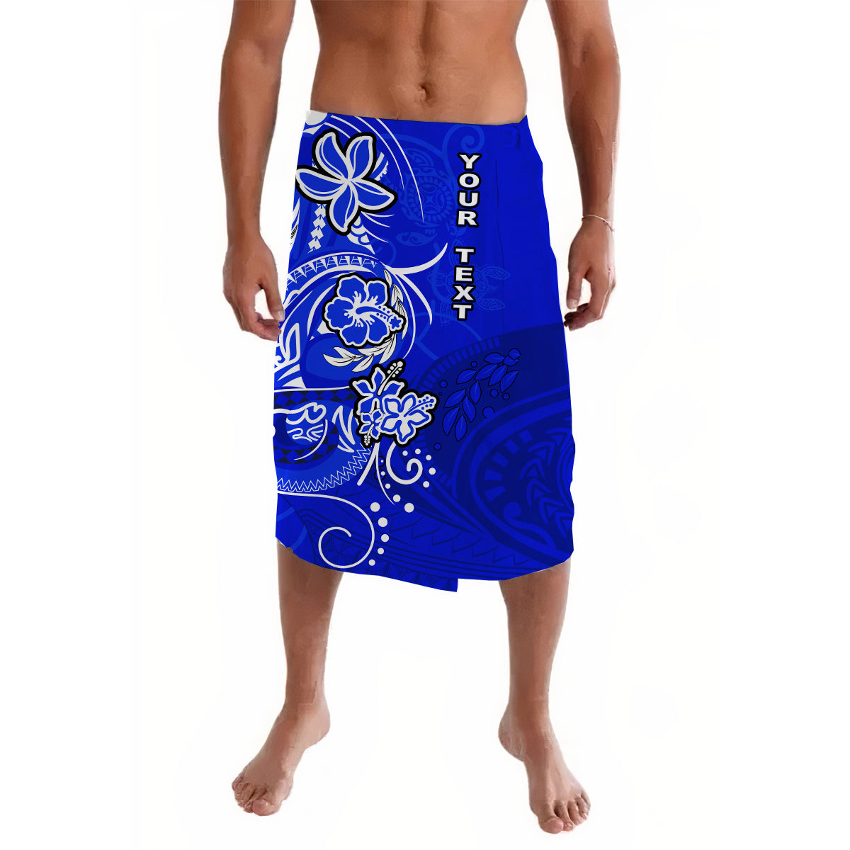 Custom Personalised Polynesian Lavalava Be Unique Blue LT13 - Wonder Print Shop
