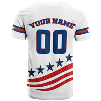 Custom USA Hockey Pride T Shirt LT12 - Wonder Print Shop