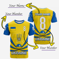 Custom Ukraine Football 2021 T Shirt LT20 - Wonder Print Shop