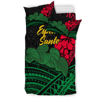 Vanuatu Espiritu Santo Bedding Set Kava With Hibiscus LT12 - Wonder Print Shop