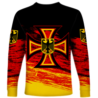 Germany Iron Cross Pride Long Sleeve Shirt LT12 - Wonder Print Shop