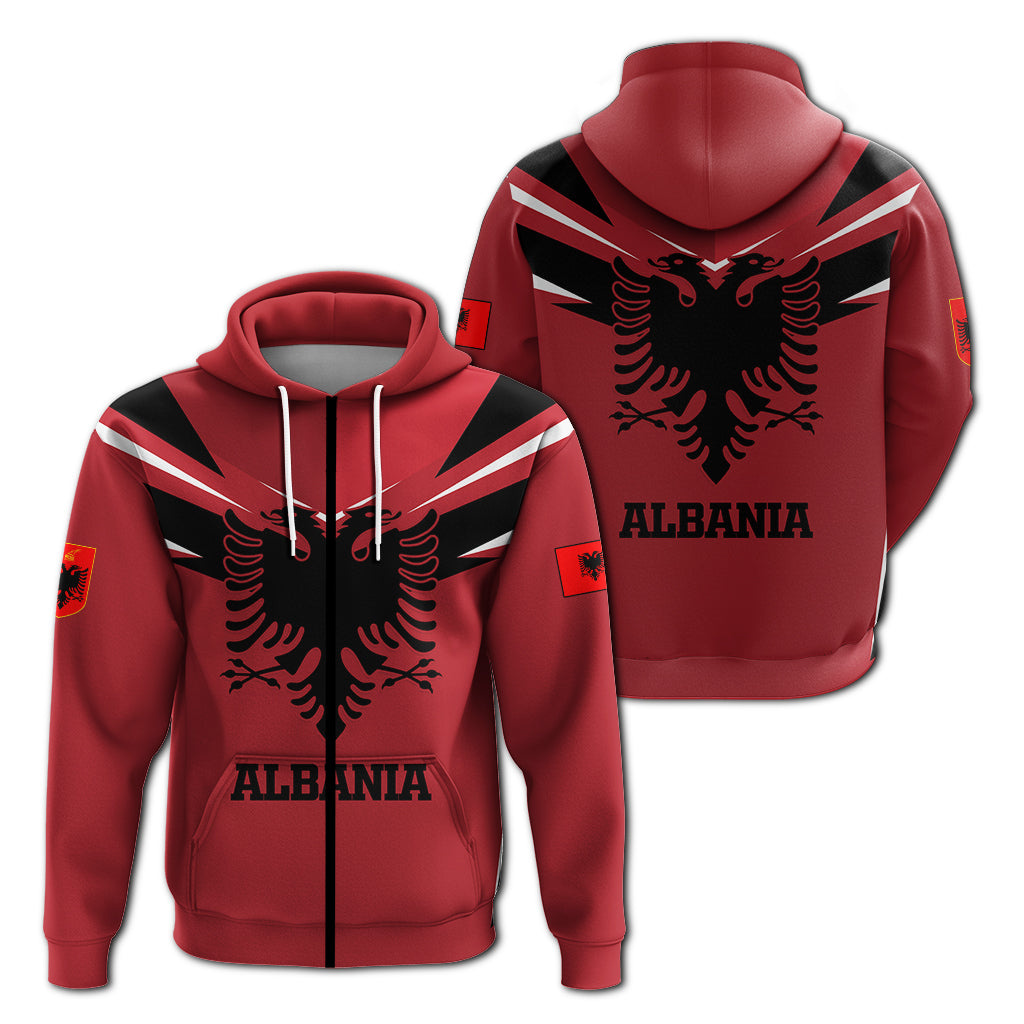 Albania Pride Hoodie LT12 - Wonder Print Shop