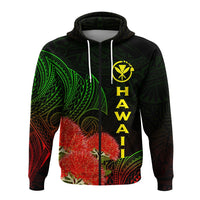 Hawaii Polynesian Zip Hoodie Ohia Lehua LT12 - Wonder Print Shop