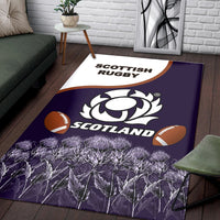 Scotland Rugby Union Area Rug Thistle Flower Purple Original LT20 - Wonder Print Shop