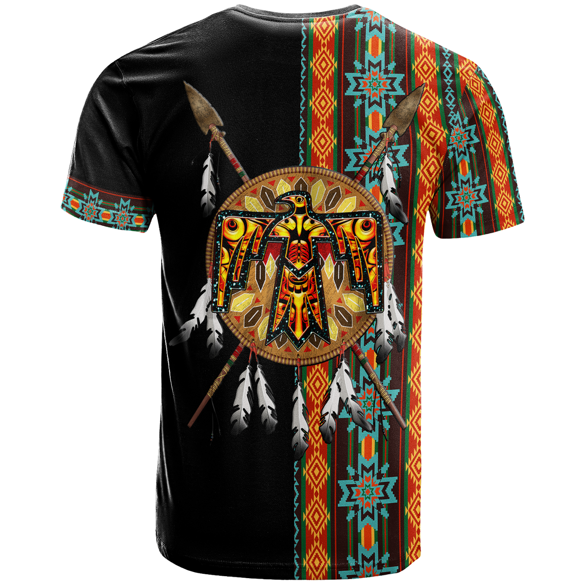 Native American Cherokee Thunderbird Heritage T Shirt LT12 - Wonder Print Shop