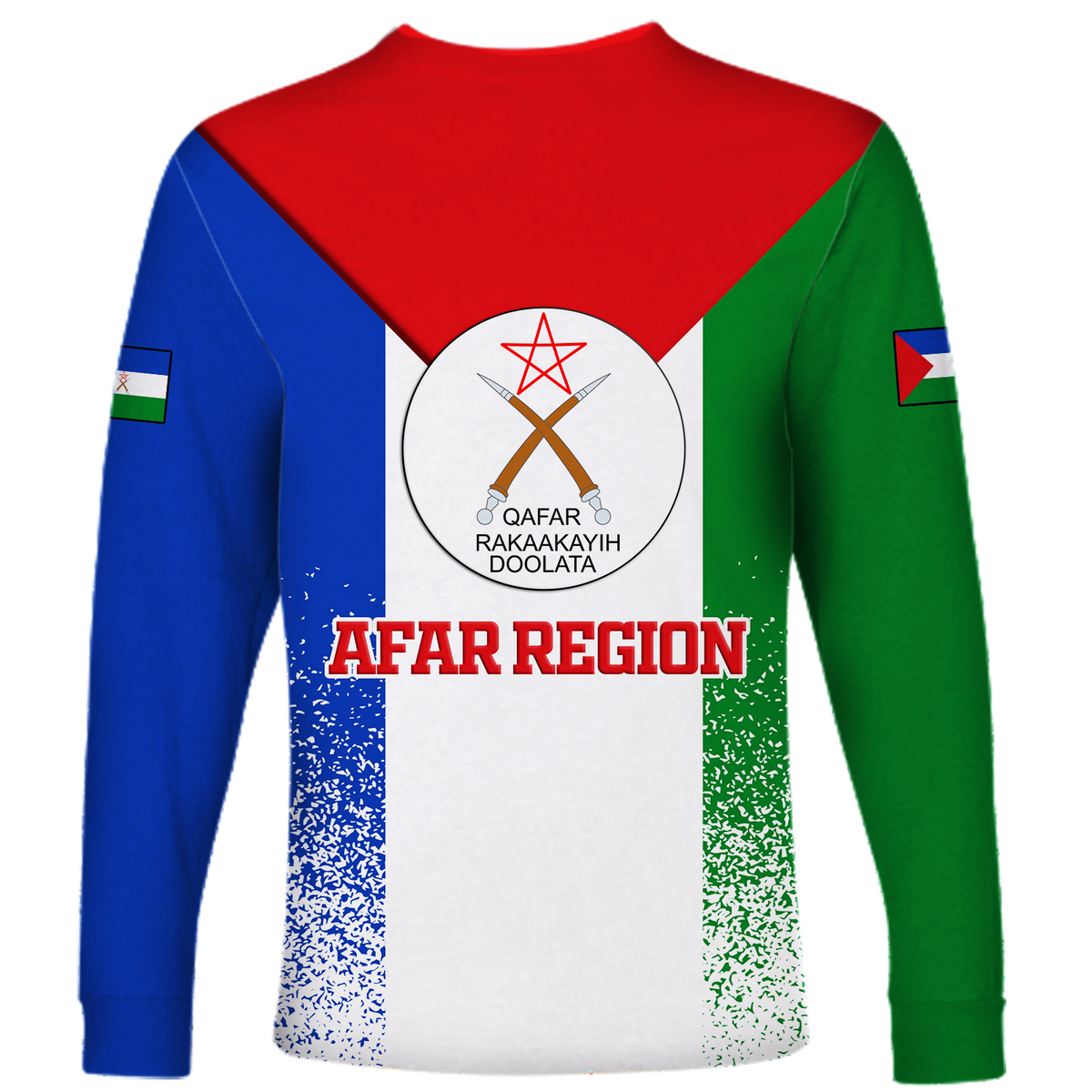 Afar Region Legend Ethiopia Long Sleeve Shirt LT12 - Wonder Print Shop