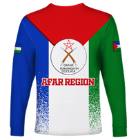 Afar Region Legend Ethiopia Long Sleeve Shirt LT12 - Wonder Print Shop