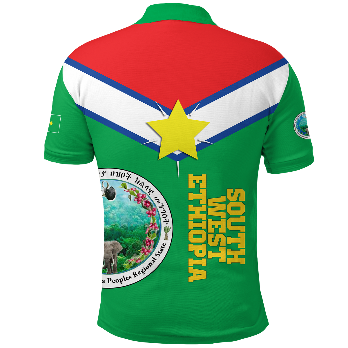 South West Ethiopia Pride Polo Shirt LT12 - Wonder Print Shop