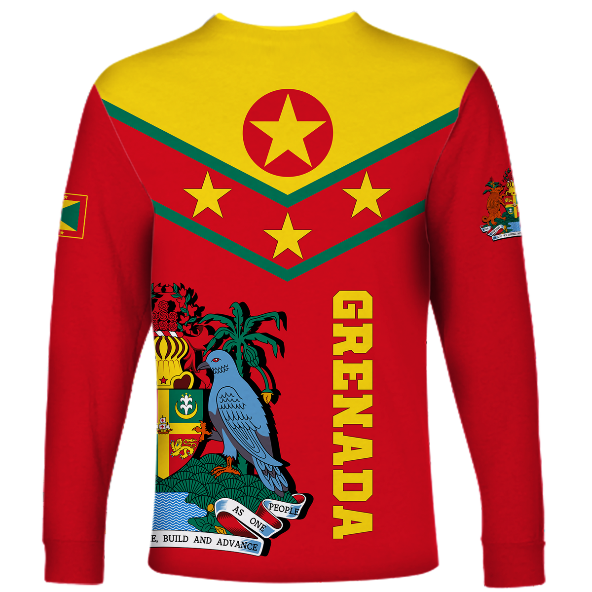 Grenada Long Sleeve Shirt - Proud Grenadian LT12 - Wonder Print Shop
