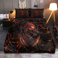 Dragon Lava Under World Bedding Set - Wonder Print Shop