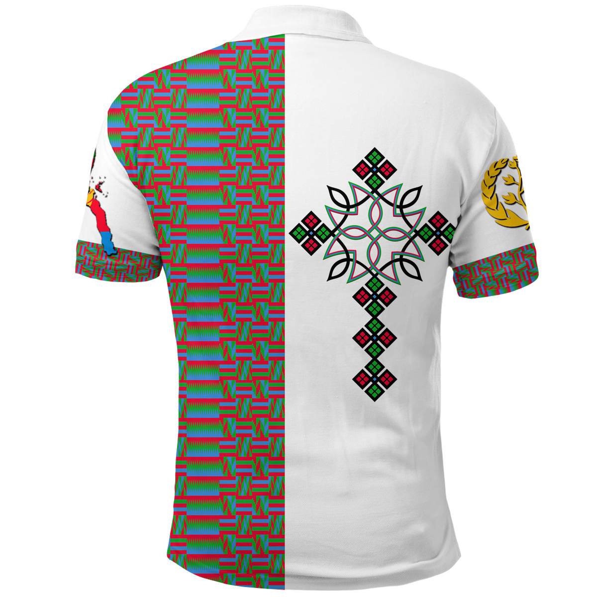 Eritrea Art Cross Polo Shirt LT12 - Wonder Print Shop