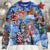 America Christmas Patriotic Santa Claus Ugly Christmas Sweater - Wonder Print Shop