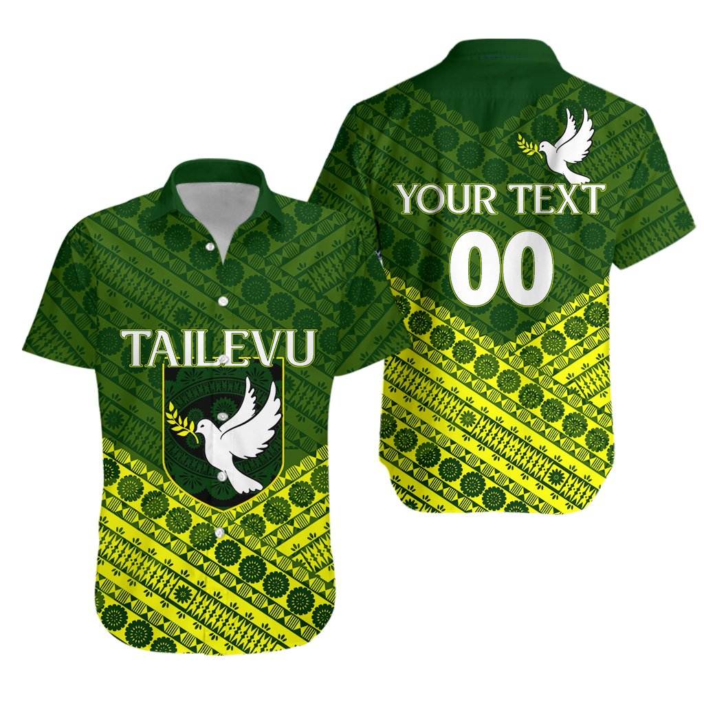 (Custom Personalised) Tailevu Rugby Union Fiji Hawaiian Shirt - Tapa Pattern LT12 - Wonder Print Shop