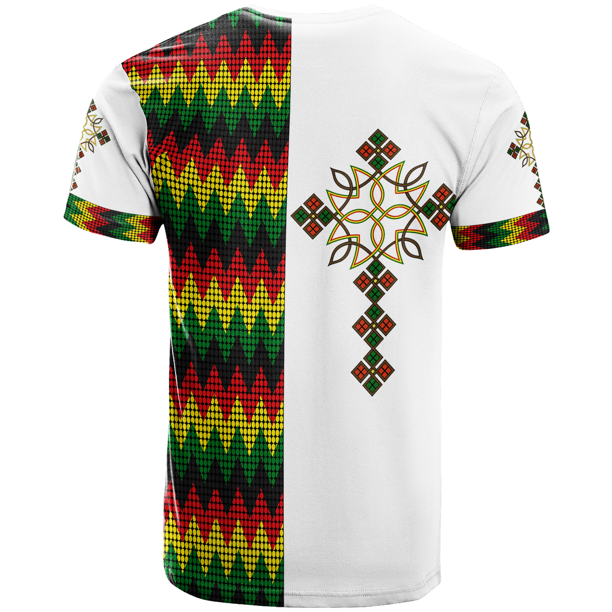 Ethiopian Art Cross T Shirt LT12 - Wonder Print Shop