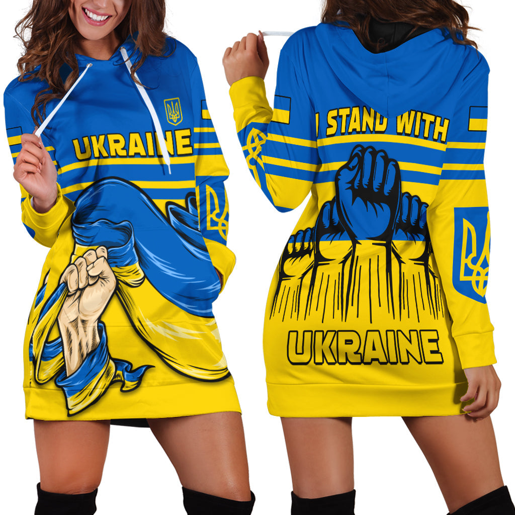 Ukraine Hoodie Dress Strong Ukrainian LT13 - Wonder Print Shop